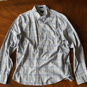 Express Men's Plaid Button-Down Shirt Slim Fit